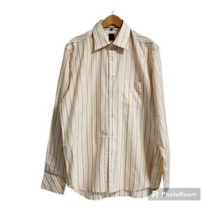 Soul London Stripes Regular Fit Button Down Dress Shirts